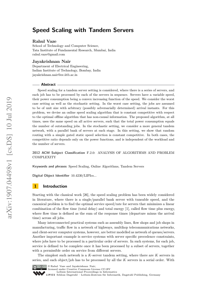 First page