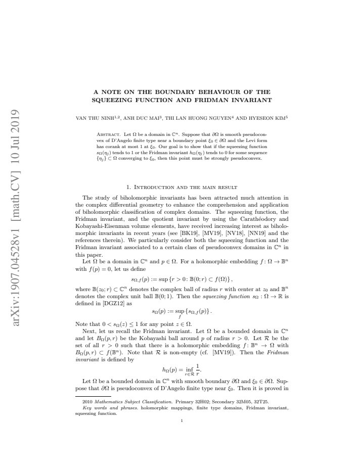 First page