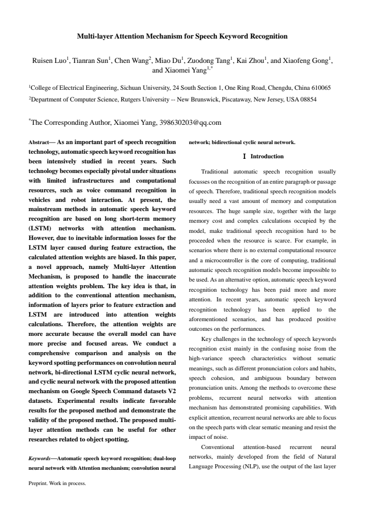 First page