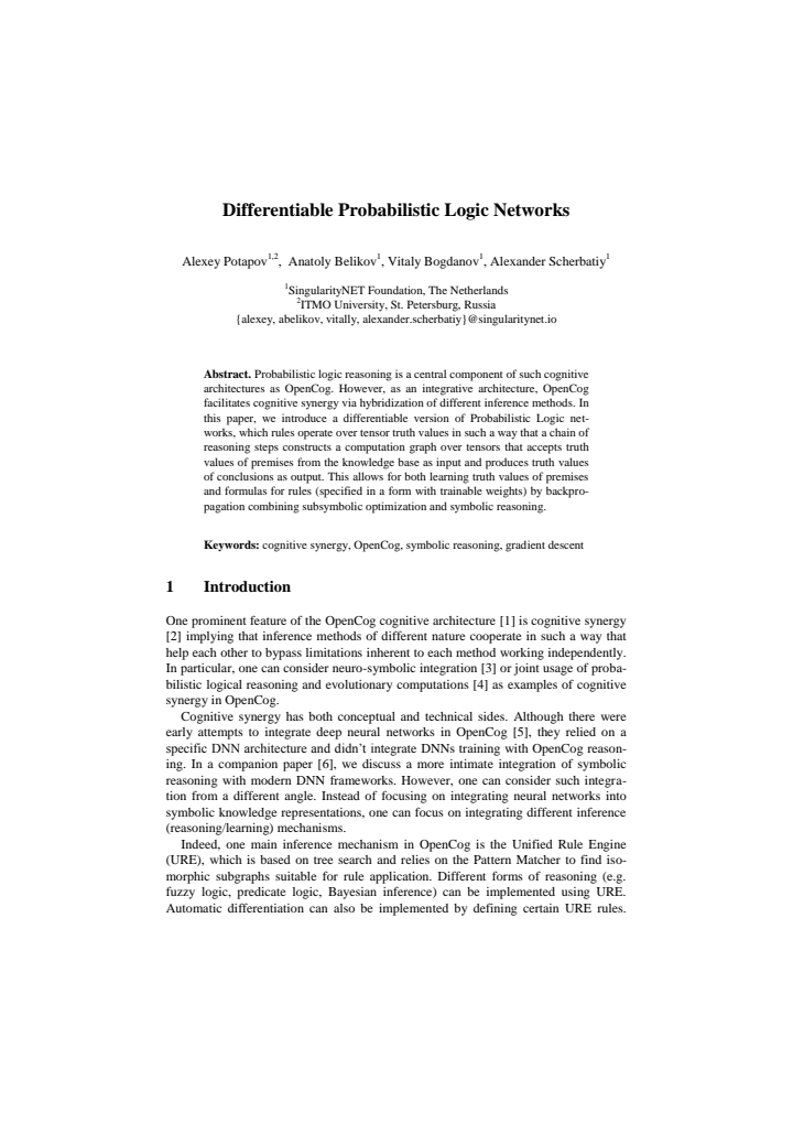 First page