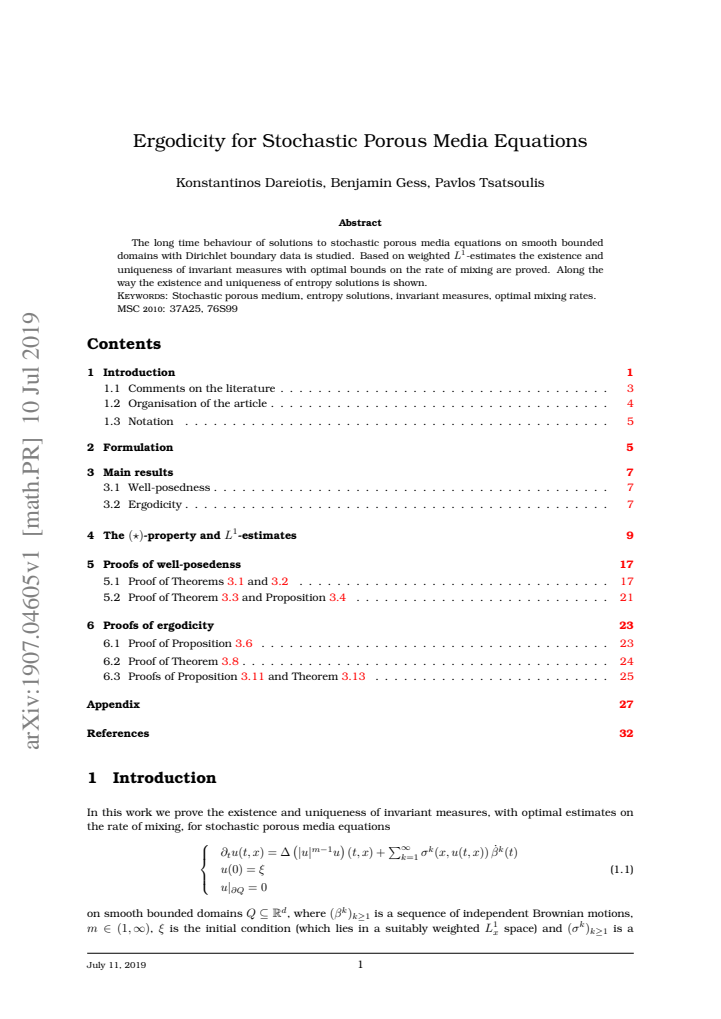 First page