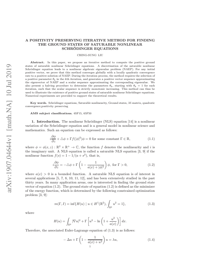 First page