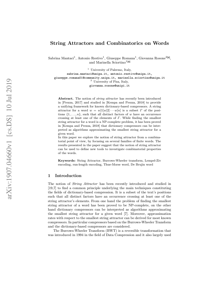 First page