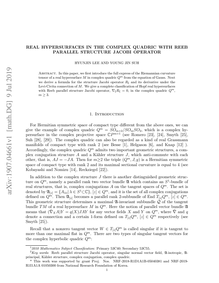 First page