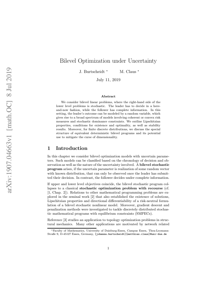 First page
