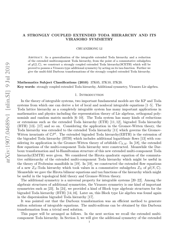 First page
