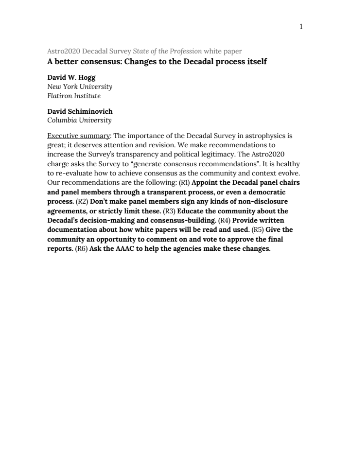 First page