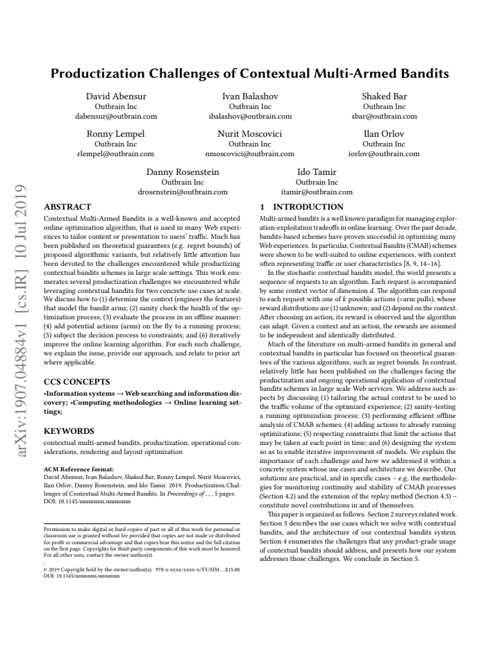 First page