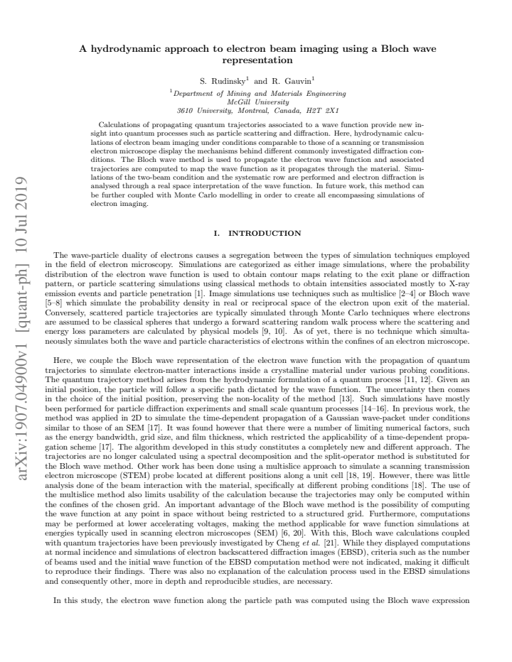 First page