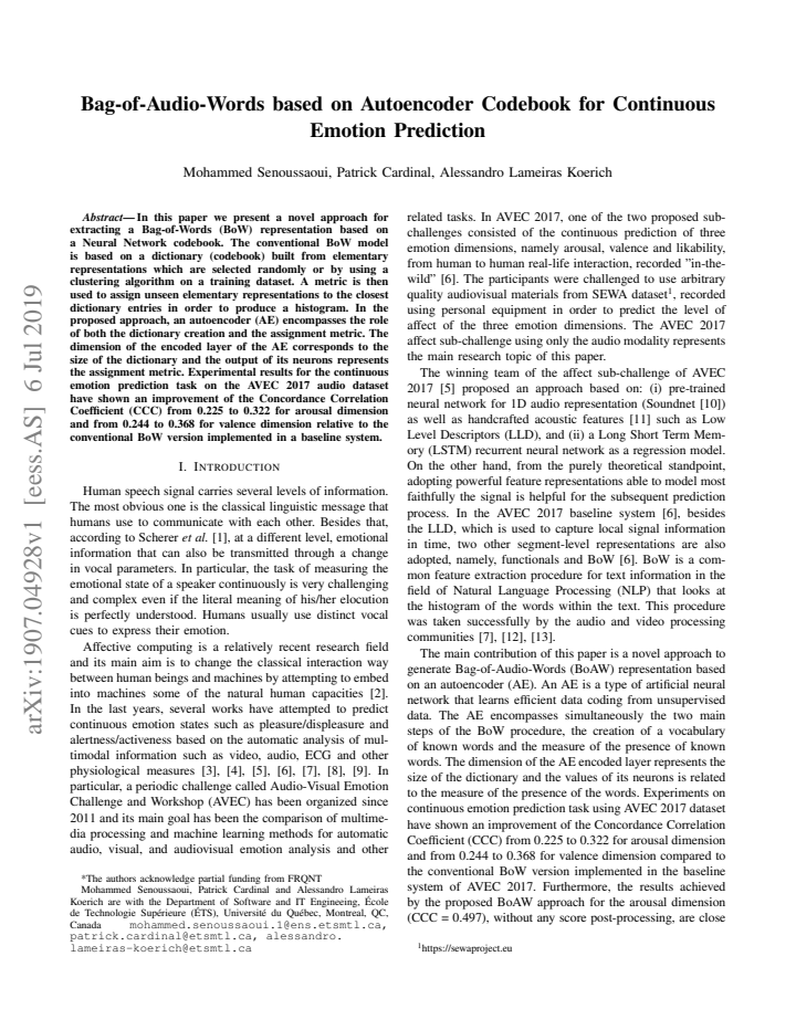 First page