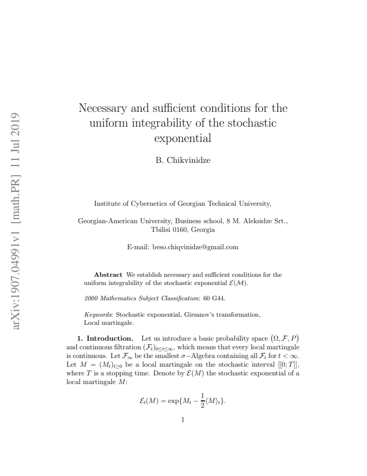 First page