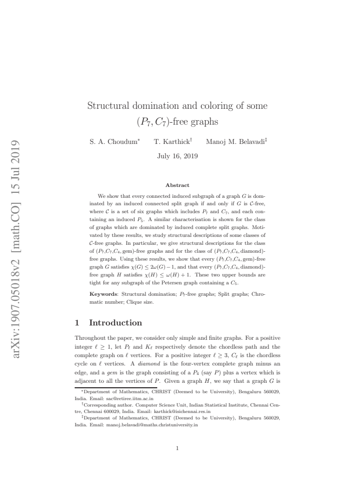 First page