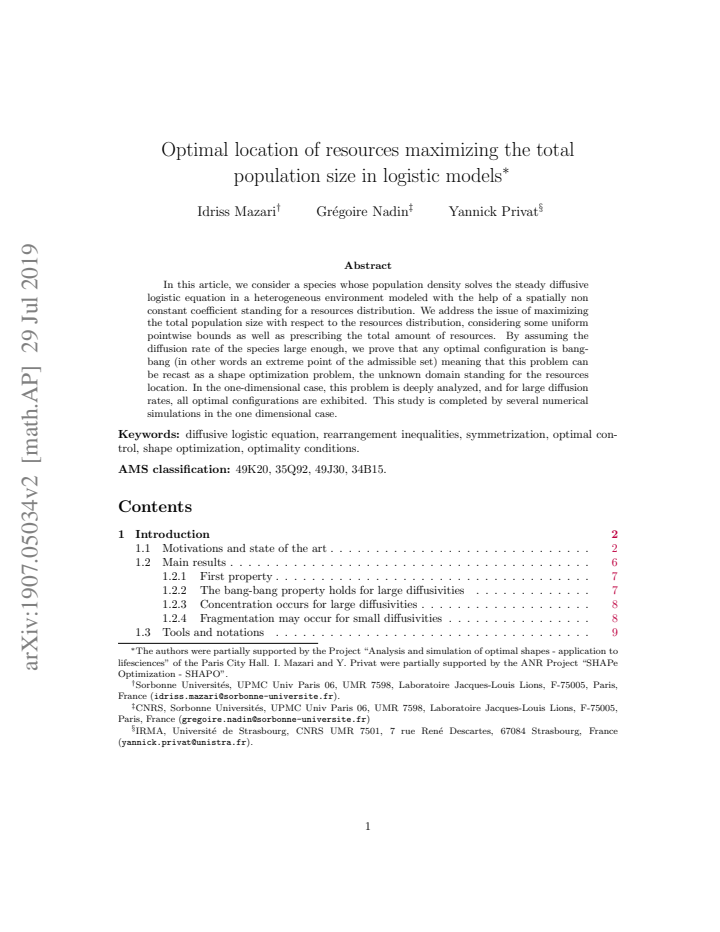 First page