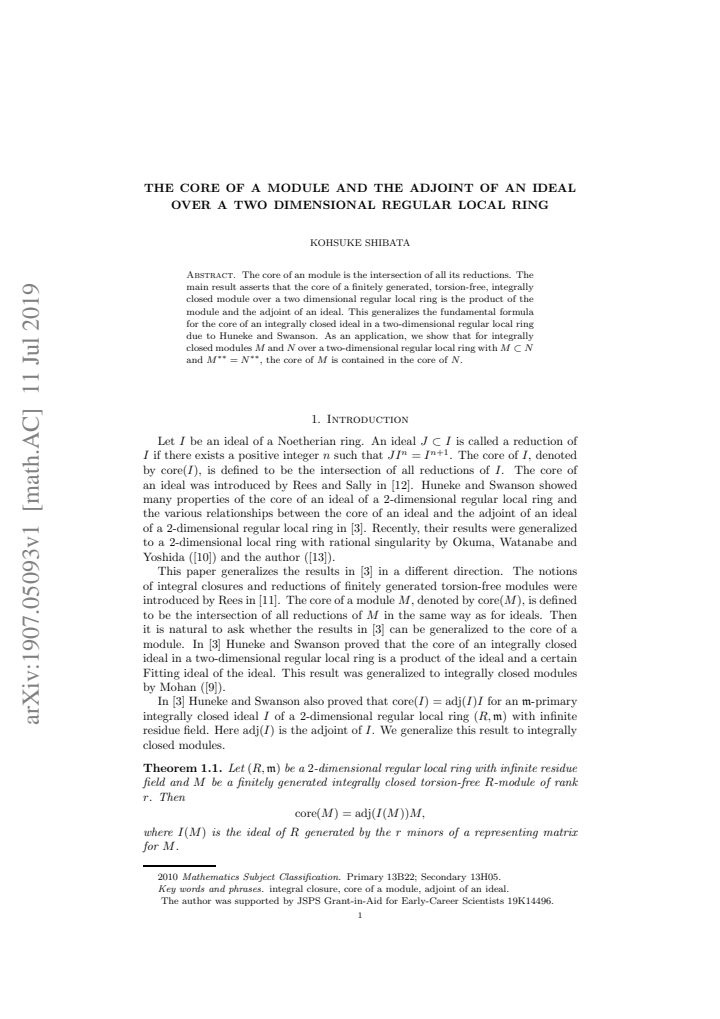 First page