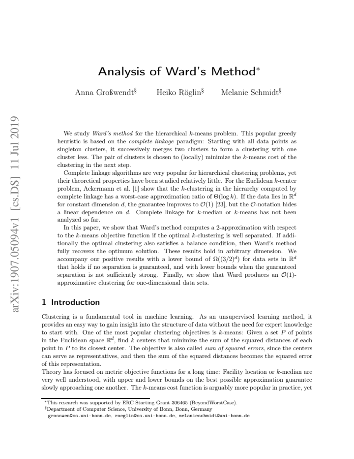 First page