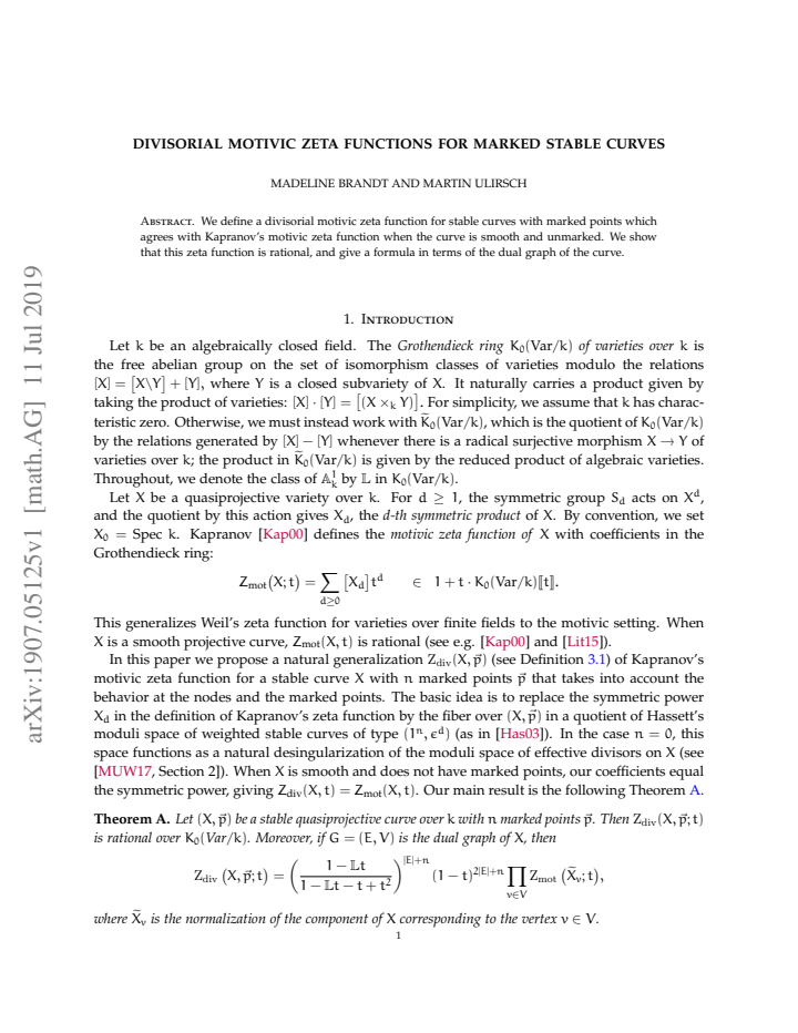 First page