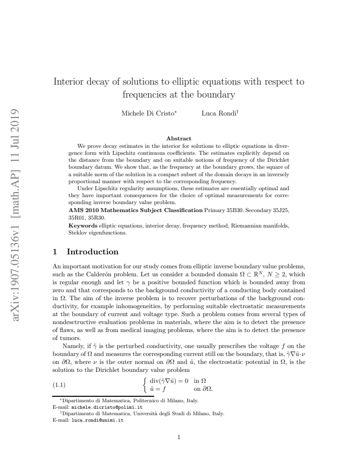 First page
