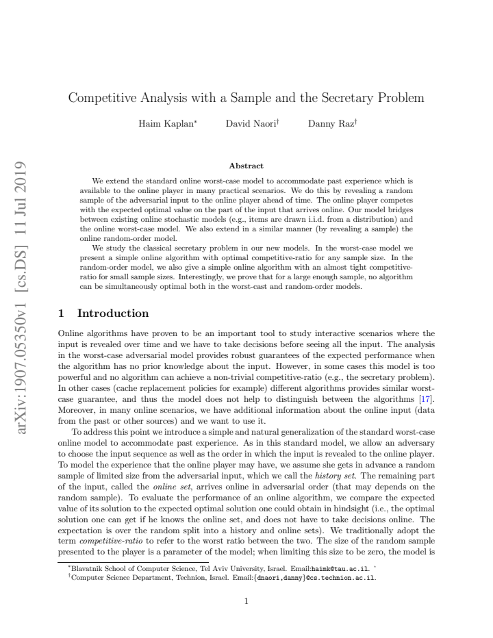 First page