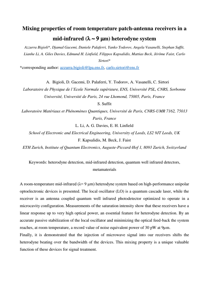 First page