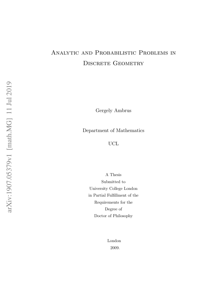 First page