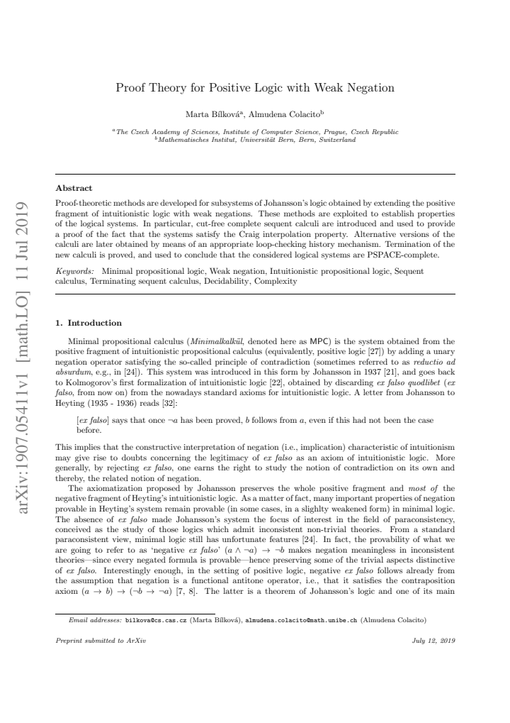 First page