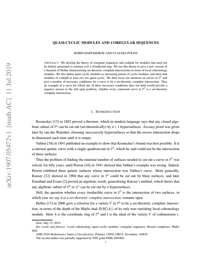 First page