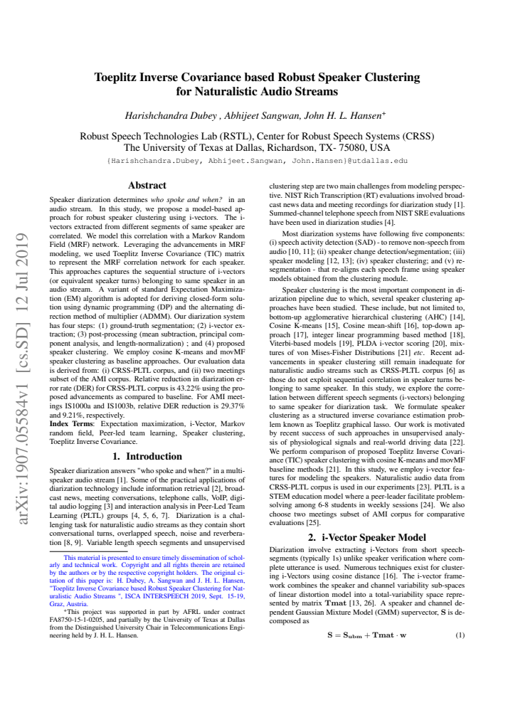 First page