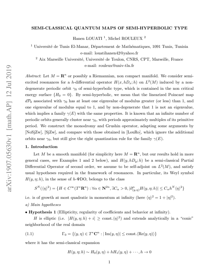 First page