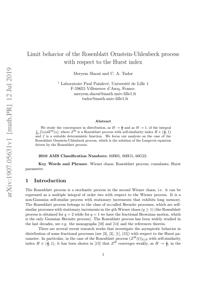 First page