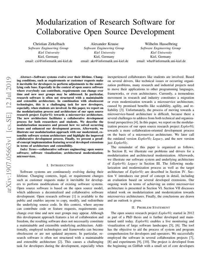 First page