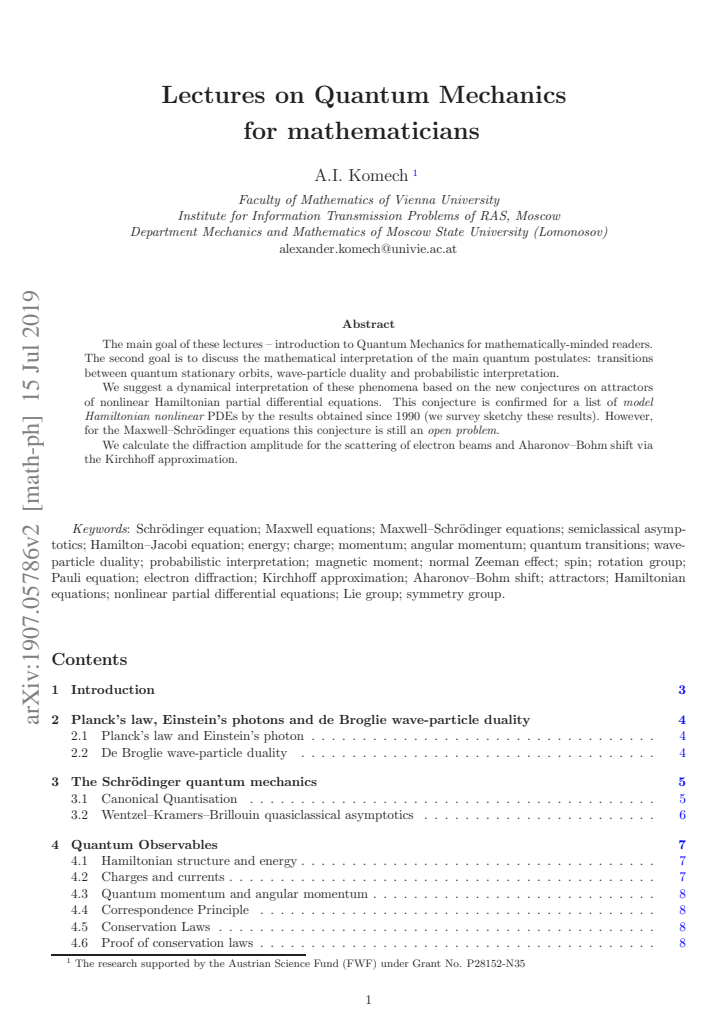 First page