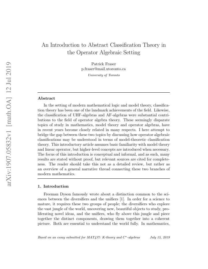 First page