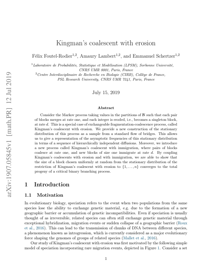 First page