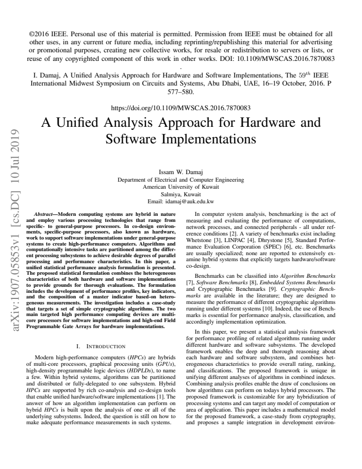 First page