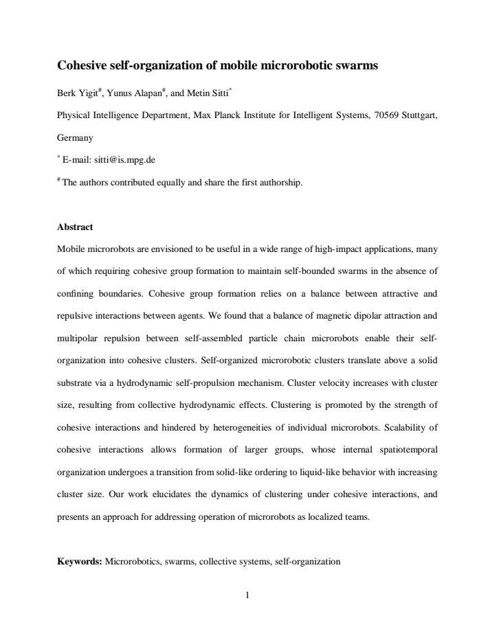First page