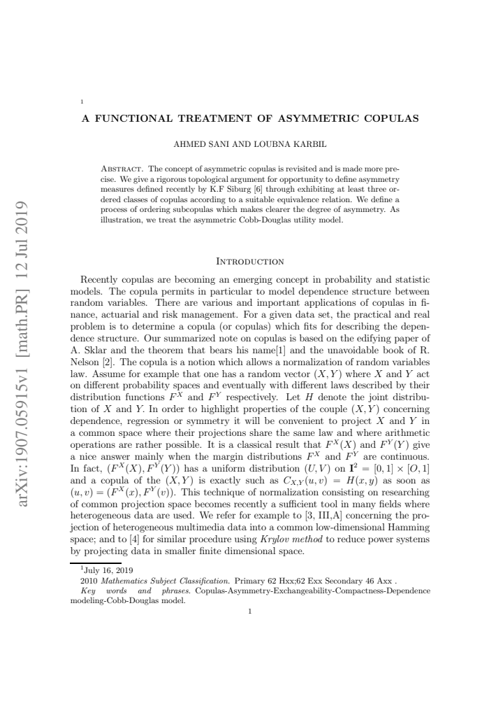 First page