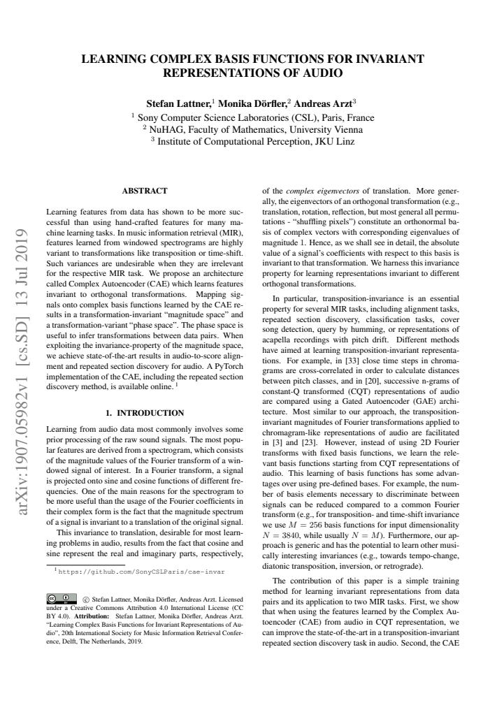 First page