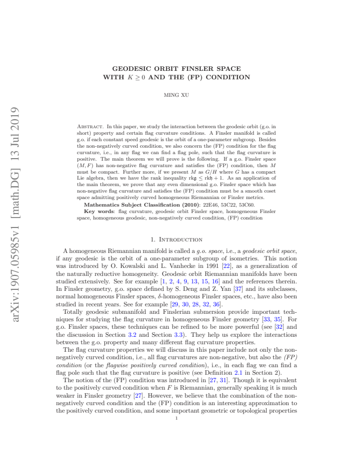 First page
