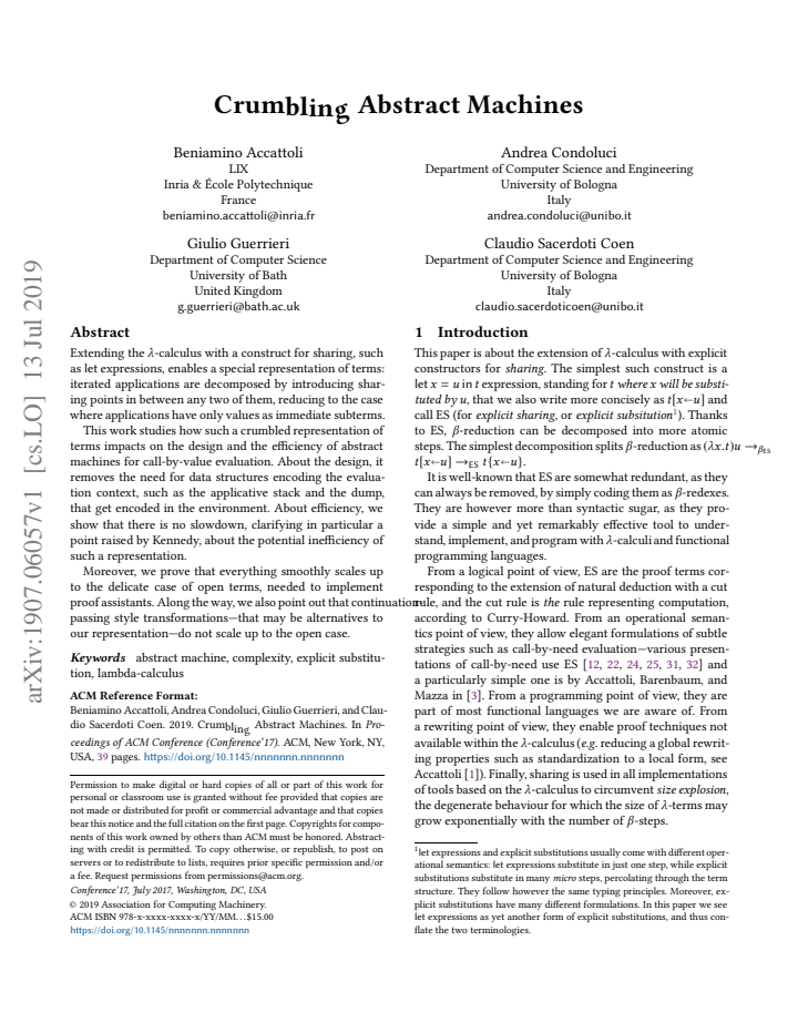 First page