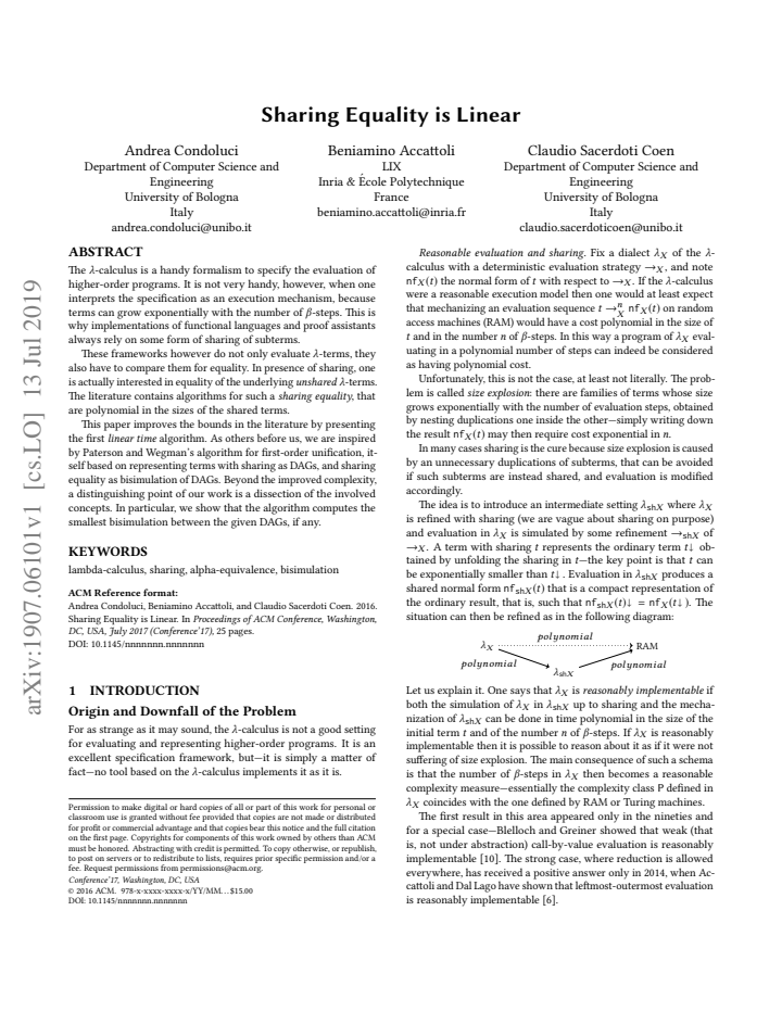 First page