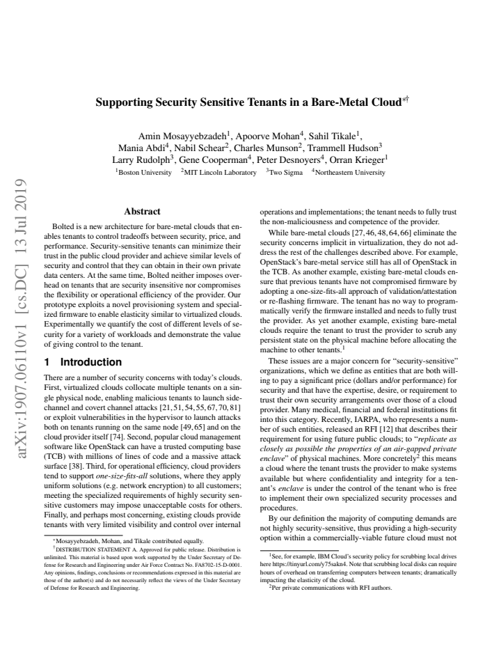 First page