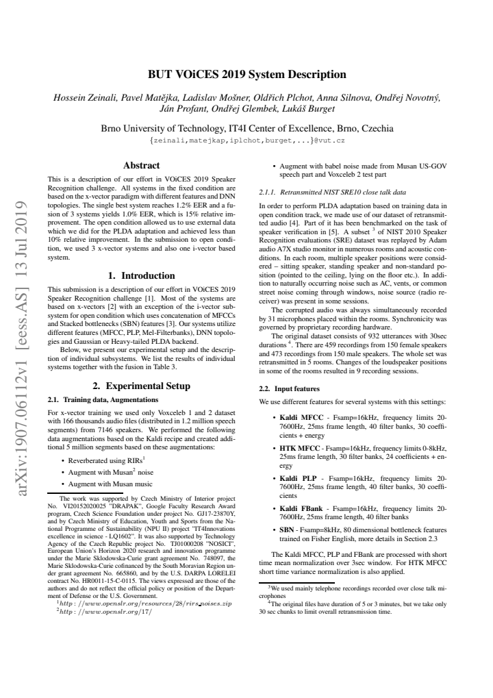 First page