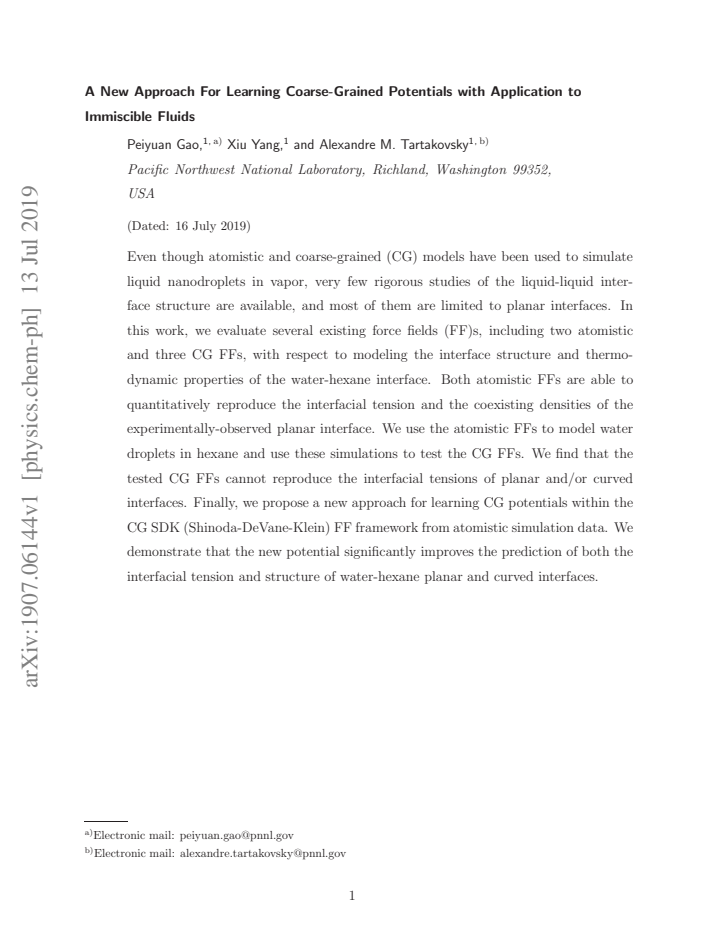 First page