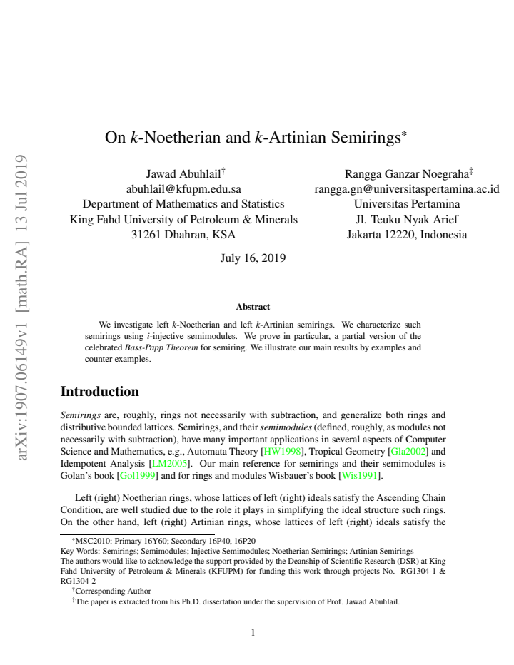 First page