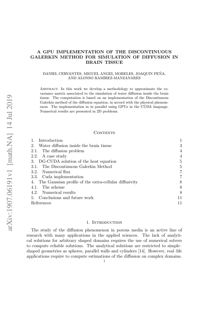 First page