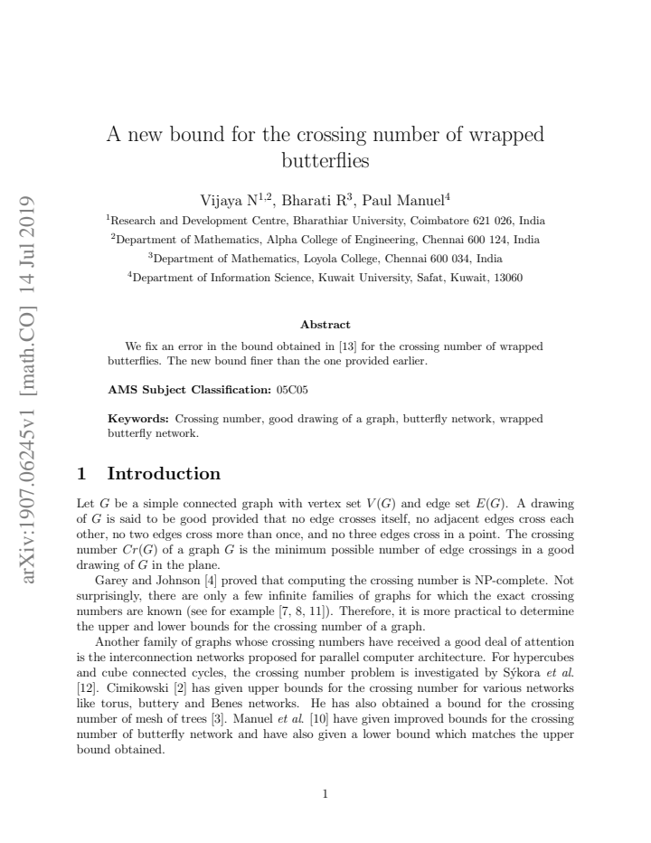 First page