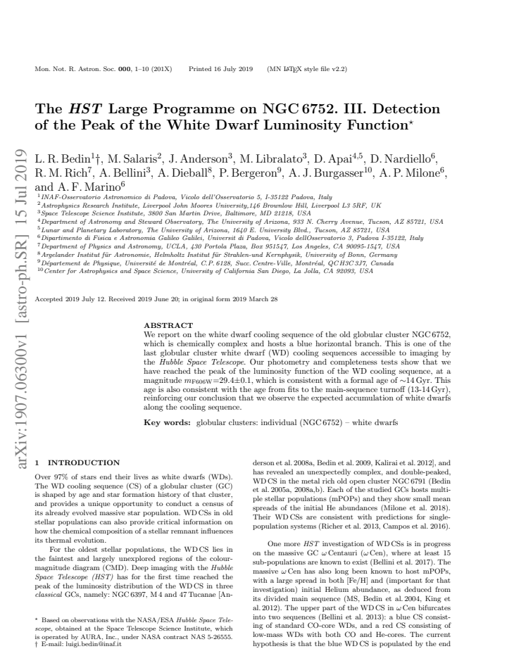 First page