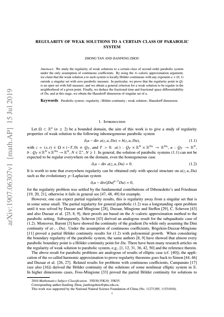 First page