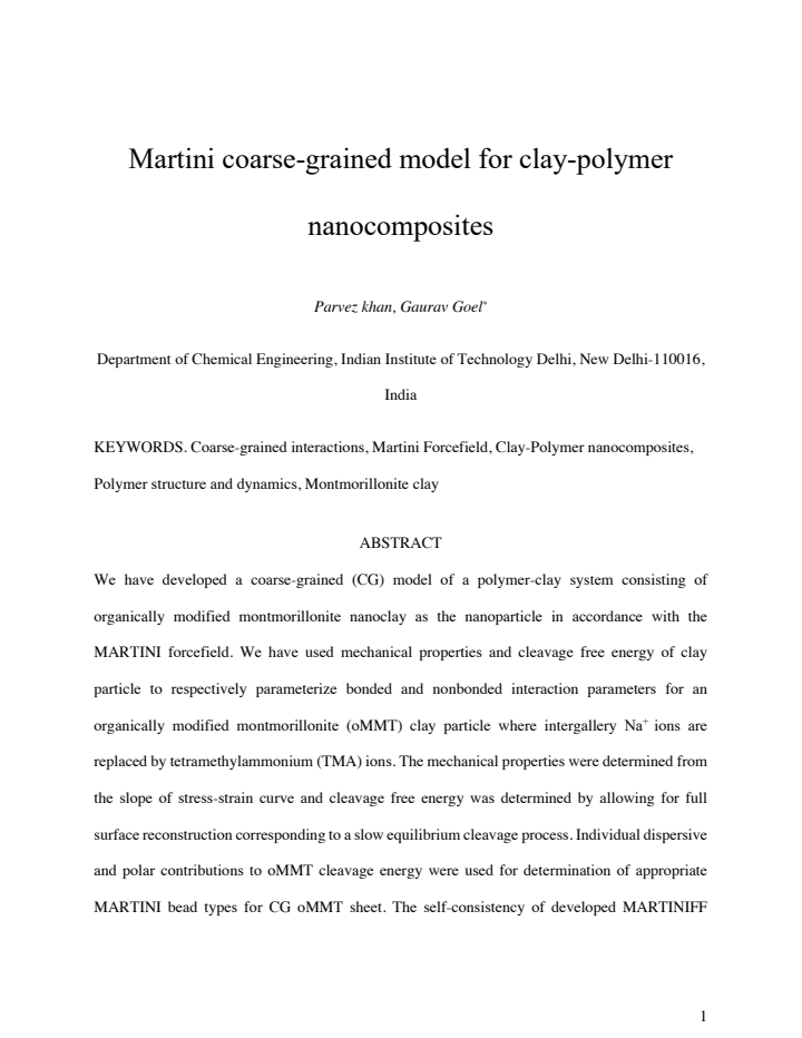 First page