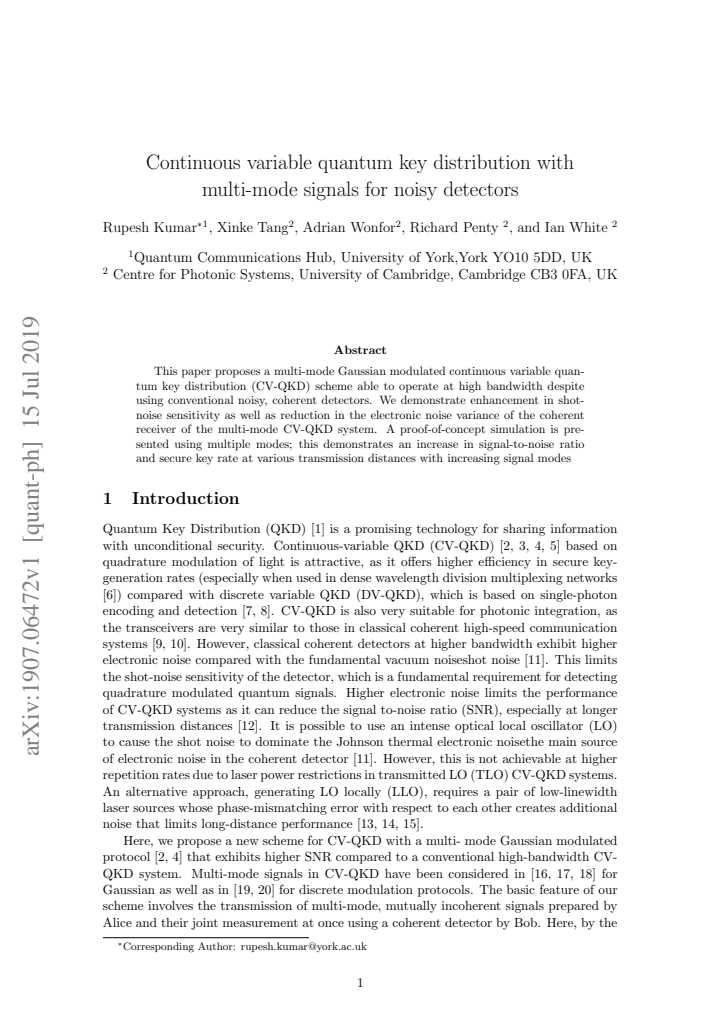 First page